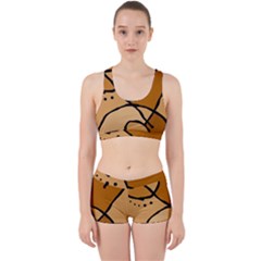 Mazipoodles In The Frame - Brown Work It Out Gym Set by Mazipoodles