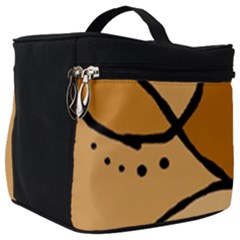 Mazipoodles In The Frame - Brown Make Up Travel Bag (big) by Mazipoodles