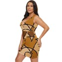 Mazipoodles In The Frame - Brown Draped Bodycon Dress View2