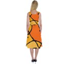 Mazipoodles In The Frame - Orange Midi Sleeveless Dress View2