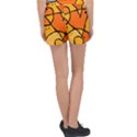 Mazipoodles In The Frame - Orange Women s Velour Lounge Shorts View2