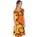 Mazipoodles In The Frame - Orange Classic Short Sleeve Dress View3