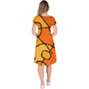 Mazipoodles In The Frame - Orange Classic Short Sleeve Dress View4