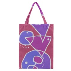 Mazipoodles In The Frame  - Pink Purple Classic Tote Bag by Mazipoodles