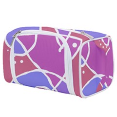 Mazipoodles In The Frame  - Pink Purple Toiletries Pouch by Mazipoodles