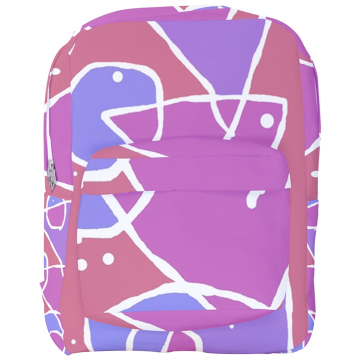 Mazipoodles In The Frame  - Pink Purple Full Print Backpack