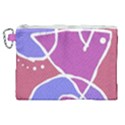 Mazipoodles In The Frame  - Pink Purple Canvas Cosmetic Bag (XL) View1