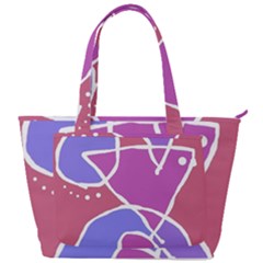 Mazipoodles In The Frame  - Pink Purple Back Pocket Shoulder Bag  by Mazipoodles