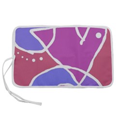 Mazipoodles In The Frame  - Pink Purple Pen Storage Case (l) by Mazipoodles