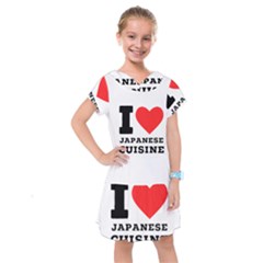 I Love Japanese Cuisine Kids  Drop Waist Dress by ilovewhateva