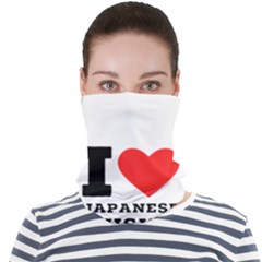 I Love Japanese Cuisine Face Seamless Bandana (adult) by ilovewhateva