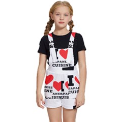 I Love Japanese Cuisine Kids  Short Overalls by ilovewhateva