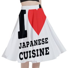 I Love Japanese Cuisine A-line Full Circle Midi Skirt With Pocket by ilovewhateva