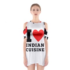 I Love Indian Cuisine Shoulder Cutout One Piece Dress by ilovewhateva