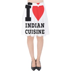 I Love Indian Cuisine Velvet High Waist Skirt by ilovewhateva