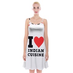 I Love Indian Cuisine Spaghetti Strap Velvet Dress by ilovewhateva