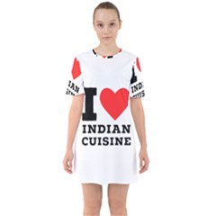 I Love Indian Cuisine Sixties Short Sleeve Mini Dress by ilovewhateva