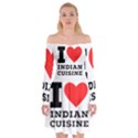 I love Indian cuisine Off Shoulder Skater Dress View1