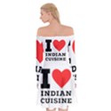 I love Indian cuisine Off Shoulder Skater Dress View2