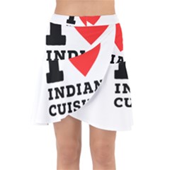 I Love Indian Cuisine Wrap Front Skirt by ilovewhateva