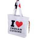 I love Indian cuisine Drawstring Tote Bag View1