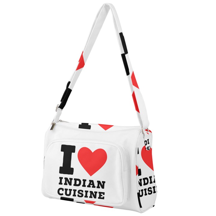 I love Indian cuisine Front Pocket Crossbody Bag