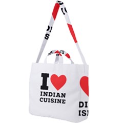 I Love Indian Cuisine Square Shoulder Tote Bag by ilovewhateva