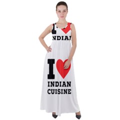 I Love Indian Cuisine Empire Waist Velour Maxi Dress by ilovewhateva