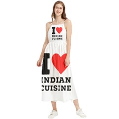 I Love Indian Cuisine Boho Sleeveless Summer Dress by ilovewhateva