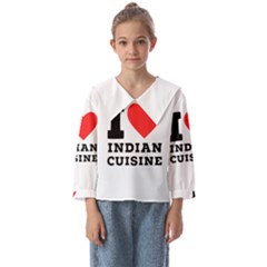 I Love Indian Cuisine Kids  Sailor Shirt by ilovewhateva