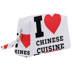 I Love Chinese Cuisine Wristlet Pouch Bag (large) by ilovewhateva