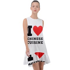 I Love Chinese Cuisine Frill Swing Dress by ilovewhateva