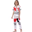 I love Chinese cuisine Kids  Satin Short Sleeve Pajamas Set View1