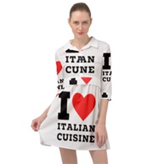 I Love Italian Cuisine Mini Skater Shirt Dress by ilovewhateva