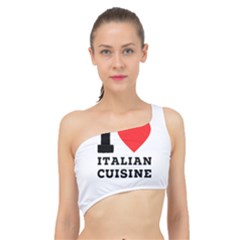 I Love Italian Cuisine Spliced Up Bikini Top  by ilovewhateva