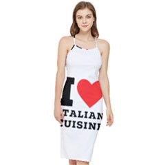 I Love Italian Cuisine Bodycon Cross Back Summer Dress by ilovewhateva