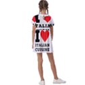 I love Italian cuisine Kids  Asymmetric Collar Dress View2