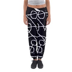 Mazipoodles In The Frame - Black White Women s Jogger Sweatpants by Mazipoodles