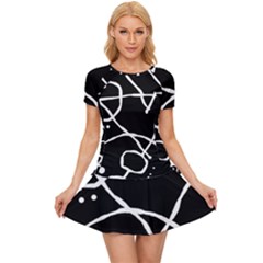 Mazipoodles In The Frame - Black White Women s Sports Wear Set by Mazipoodles