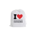 I love vegetarian cuisine  Drawstring Pouch (Small) View1