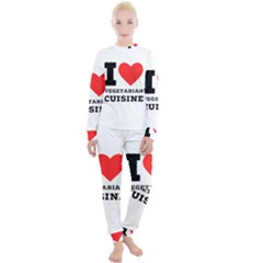 I Love Vegetarian Cuisine  Women s Lounge Set by ilovewhateva