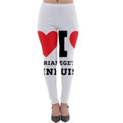 I Love Vegetarian Cuisine  Lightweight Velour Leggings by ilovewhateva