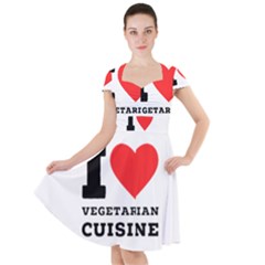 I Love Vegetarian Cuisine  Cap Sleeve Midi Dress by ilovewhateva