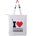 I love vegetarian cuisine  Double Zip Up Tote Bag View2