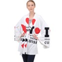 I love vegetarian cuisine  Long Sleeve Velvet Kimono  View1