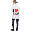 I love vegetarian cuisine  Long Sleeve Velvet Kimono  View2