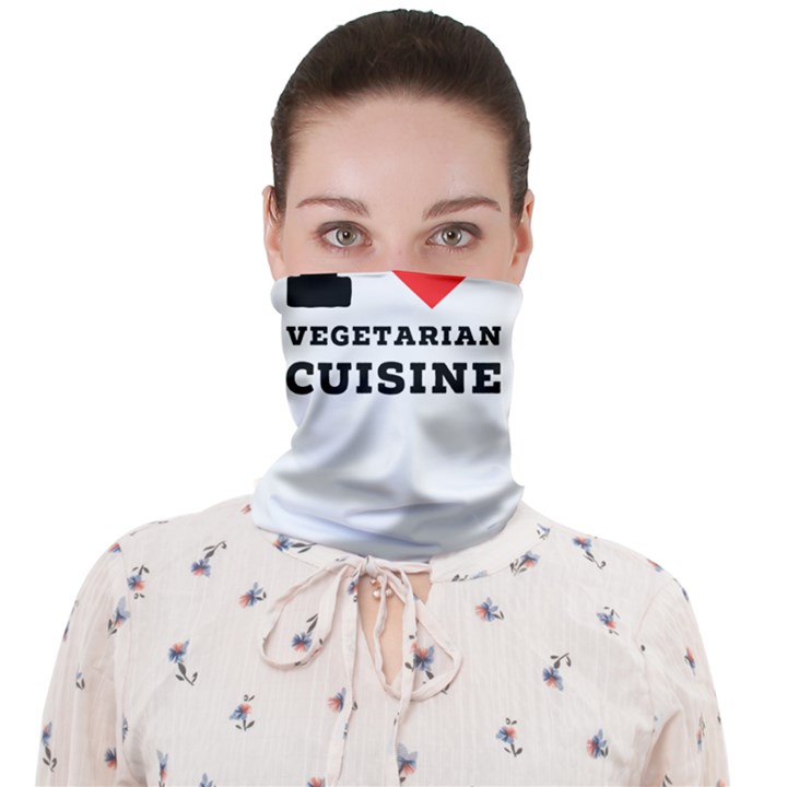 I love vegetarian cuisine  Face Covering Bandana (Adult)