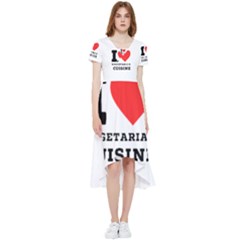 I Love Vegetarian Cuisine  High Low Boho Dress by ilovewhateva