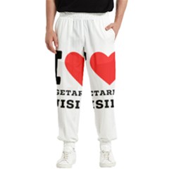 I Love Vegetarian Cuisine  Men s Elastic Waist Pants by ilovewhateva