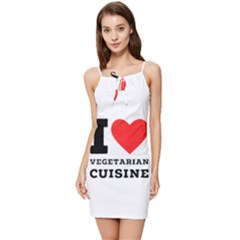 I Love Vegetarian Cuisine  Summer Tie Front Dress by ilovewhateva